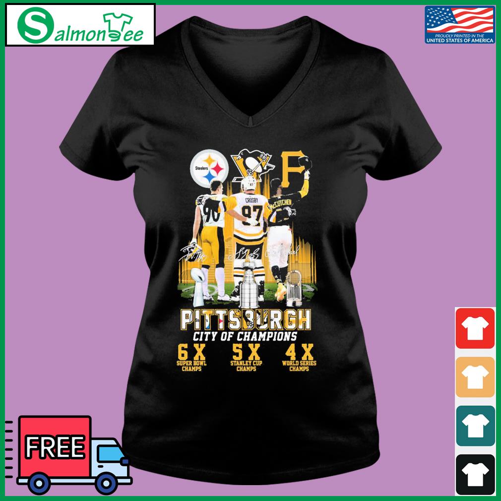 Pittsburgh City Of Champions Steelers Penguins Pirates Players