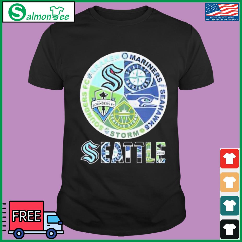 Funny Seattle Sounders FC Seahawks Mariners and Kraken shirt, hoodie,  sweater, long sleeve and tank top