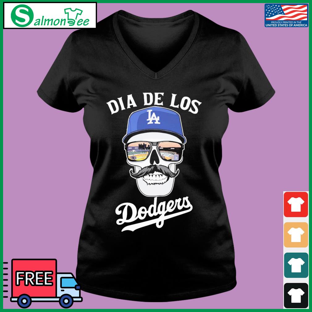 Skull Los Angeles Dia De Los Dodgers shirt, hoodie, sweater, long sleeve  and tank top