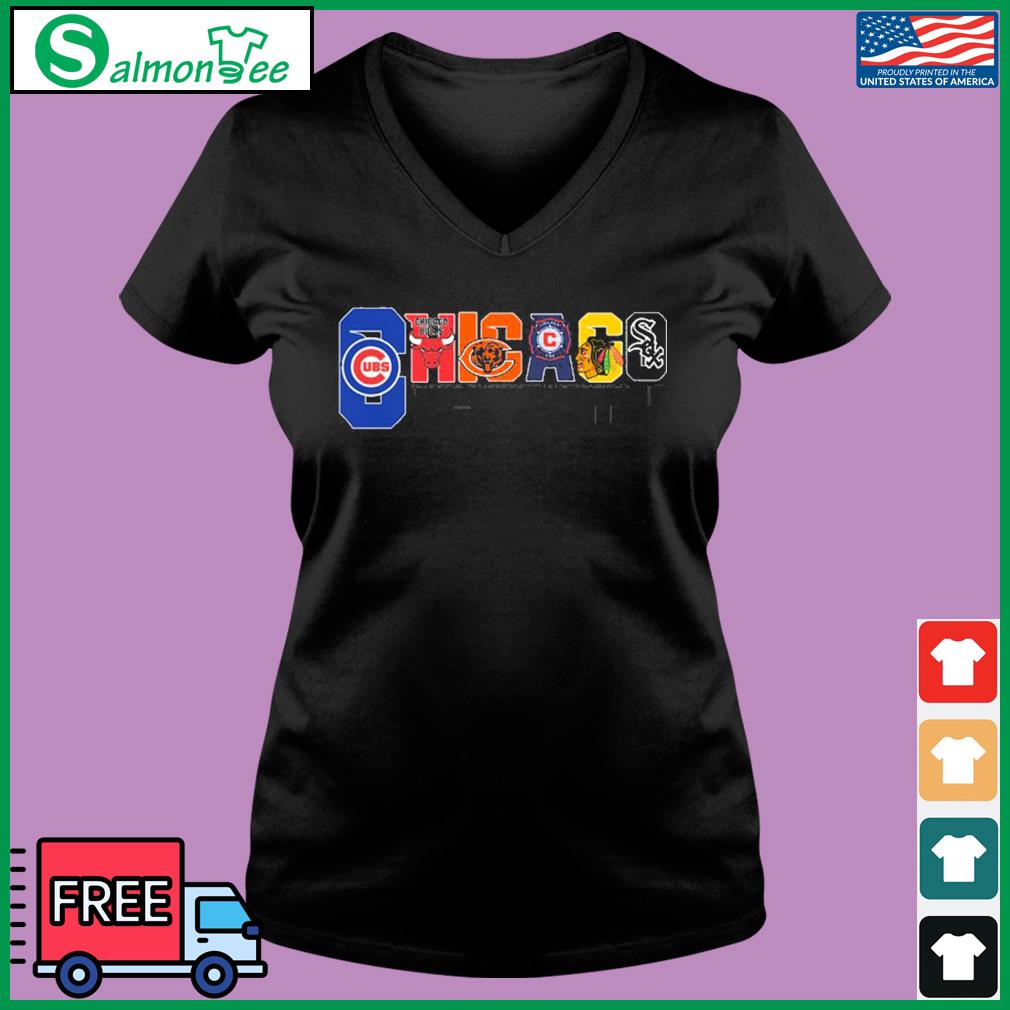 Official skyline Chicago Cubs White Sox Bears Bulls Blackhawks City  Champions Shirt, hoodie, sweater, long sleeve and tank top