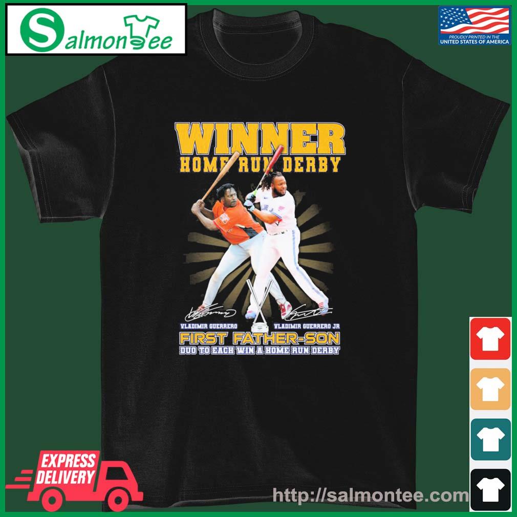 Winner Home Run Derby First Father-Son Vladimir Guerrero Vladimir Guerrero  Jr. signature shirt, hoodie, sweater, long sleeve and tank top