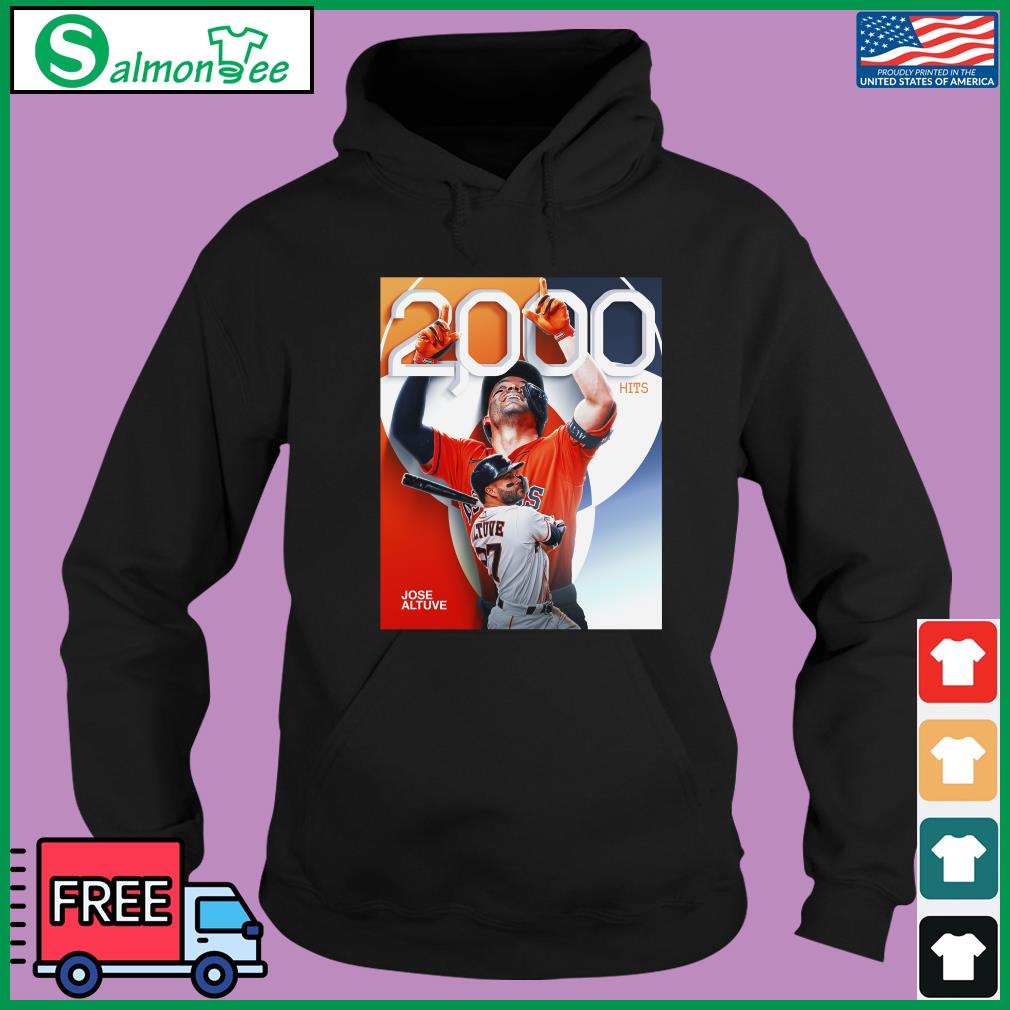 Official jose altuve 2000 hits houston T-shirt, hoodie, sweater