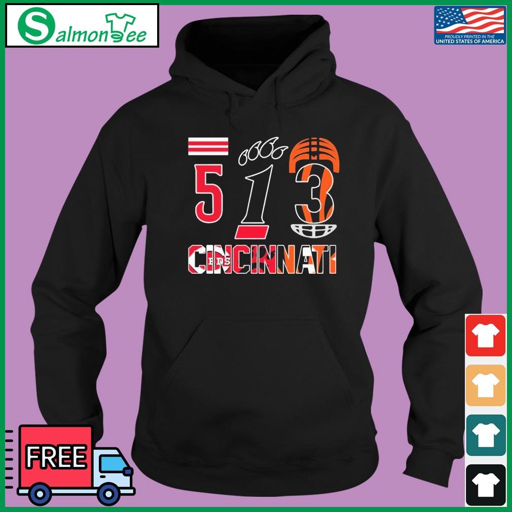 513 cincinnati sports teams logo reds and bengals shirt, hoodie