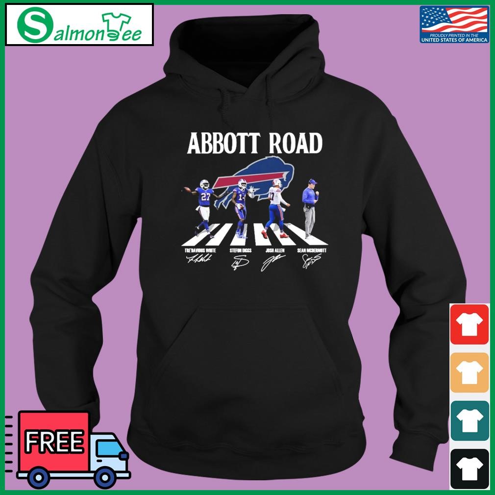 Buffalo Bills Abbott Road Tre'davious White Stefon Diggs Josh Allen And  Sean Mcdermott Signatures Shirt - Limotees