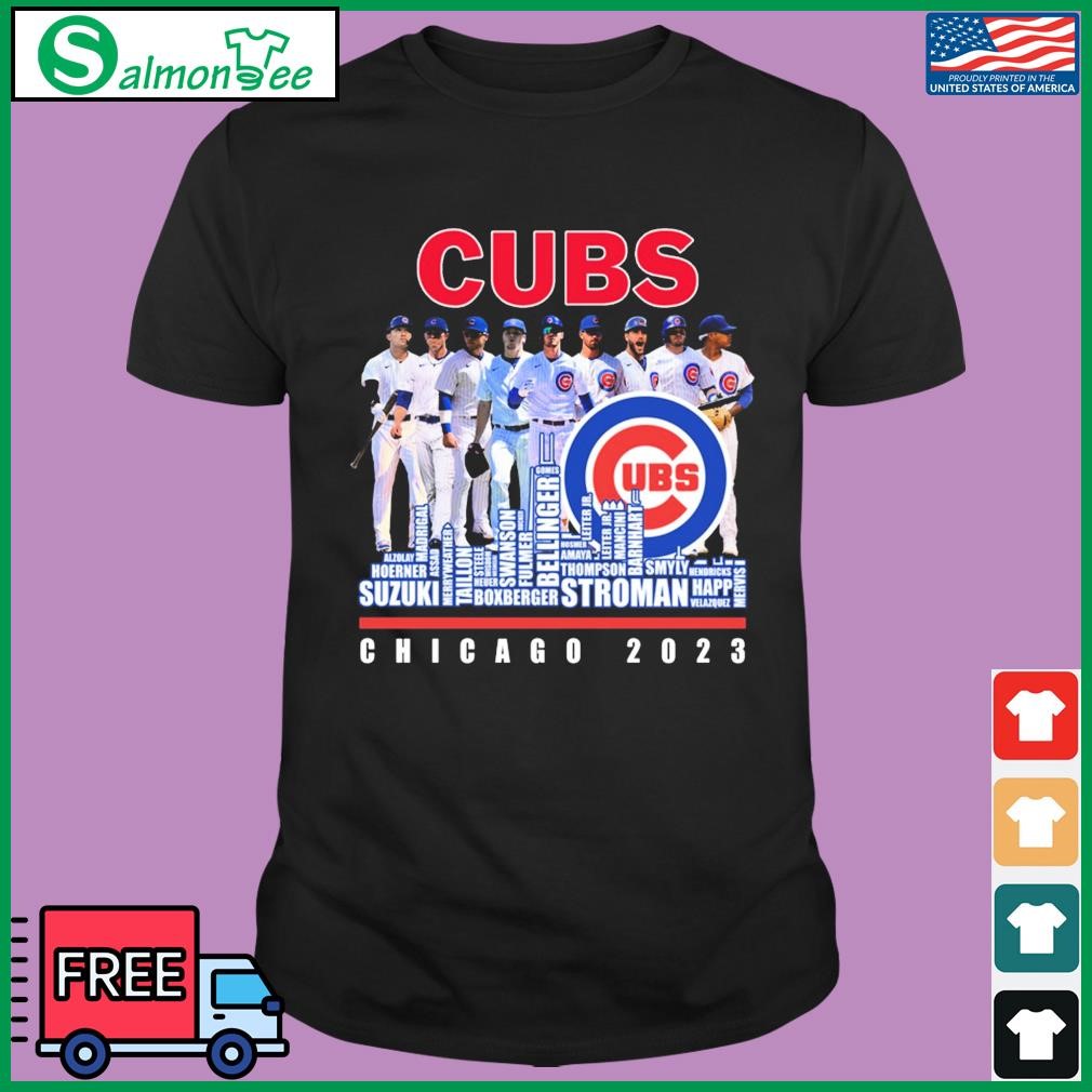 Chicago Cubs Skyline Players Name 2023 Shirt, hoodie, sweater, long sleeve  and tank top