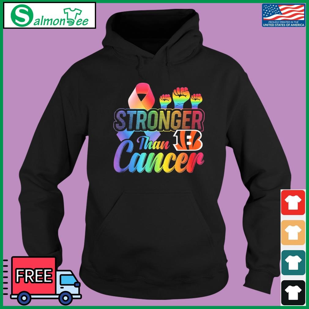 Cincinnati Bengals Stronger Than Cancer shirt, hoodie, sweater