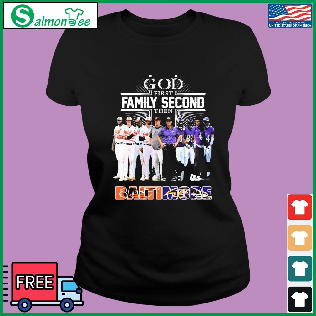 Green Bay Packers Shirt God First Family Second - High-Quality Printed Brand