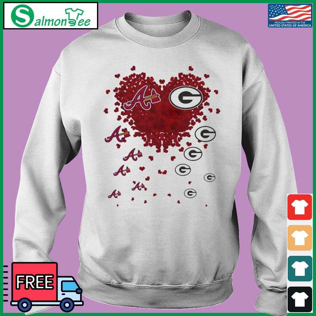 Hearts Atlanta Braves And Green Bay Packers Shirt, hoodie, sweater, long  sleeve and tank top