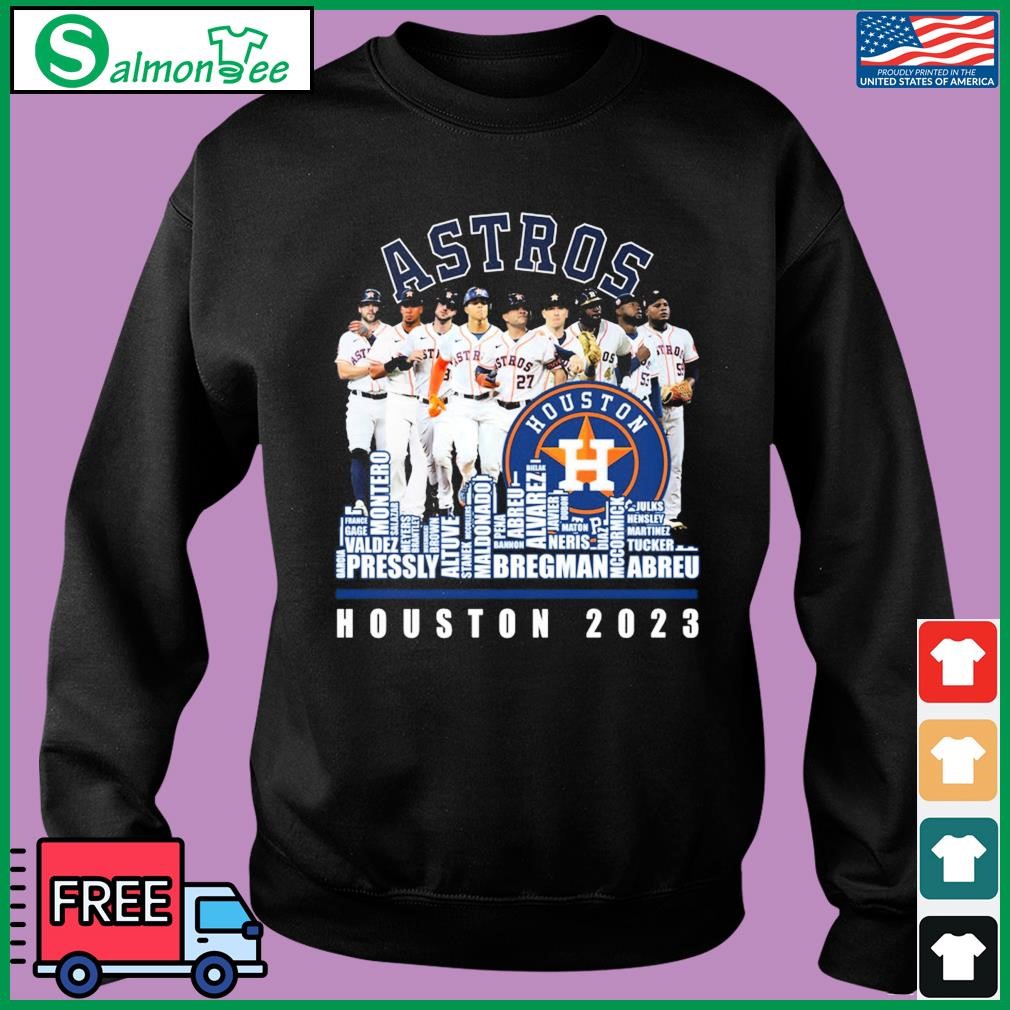 Houston Astros Skyline Players Name 2023 Shirt, hoodie, sweater, long sleeve  and tank top