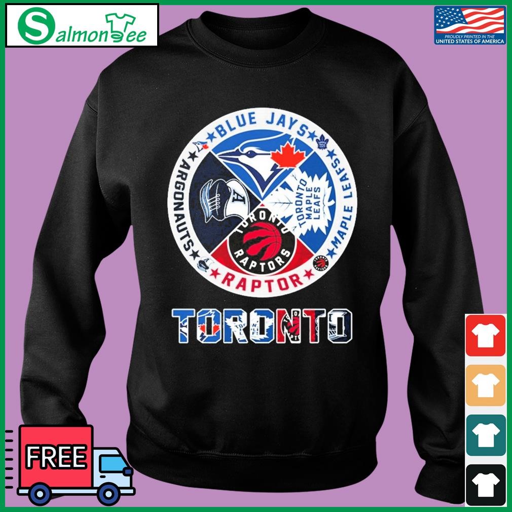 Toronto Blue Jays Argonauts Raptor Maple Leafts circle logo sport shirt,  hoodie, sweater, long sleeve and tank top