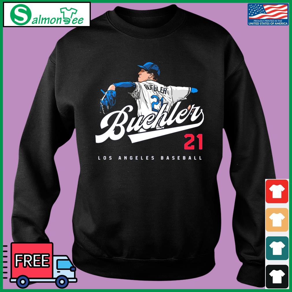 #21 Walker Buehler Los Angeles Dodgers Slim Fit T-Shirt Men's or Youth Sizes