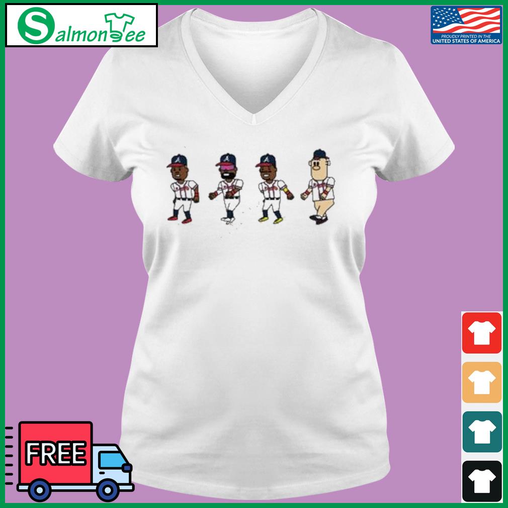 Official Blooper atlanta braves we are widdawy gwiddying our way to a new T- shirt, hoodie, tank top, sweater and long sleeve t-shirt