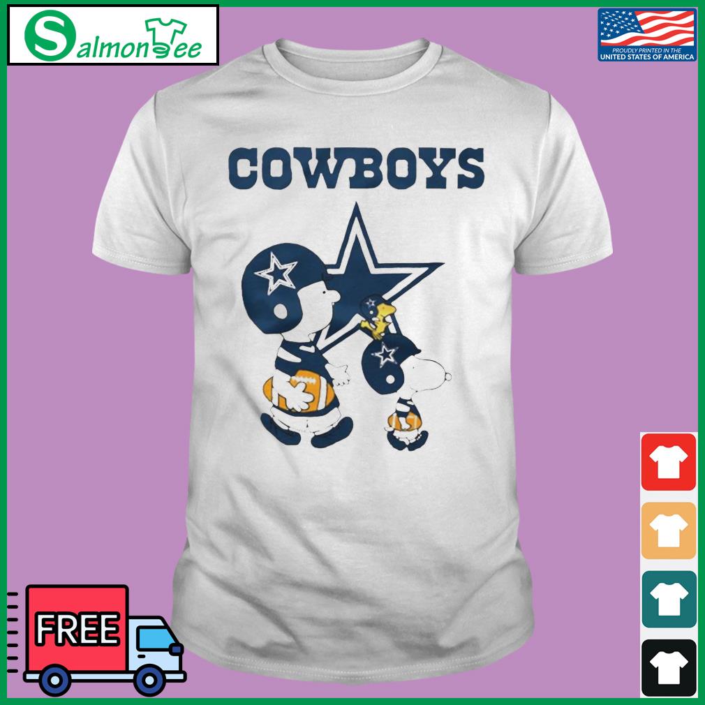 Official Dallas Cowboys Snoopy And Charlie Brown Peanuts Shirt