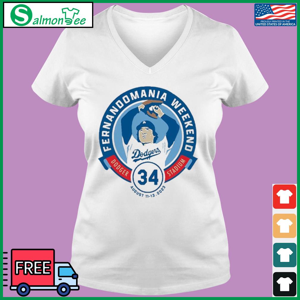 Fernandomania Weekend Dodger Stadium 34 t shirt, hoodie, longsleeve,  sweatshirt, v-neck tee