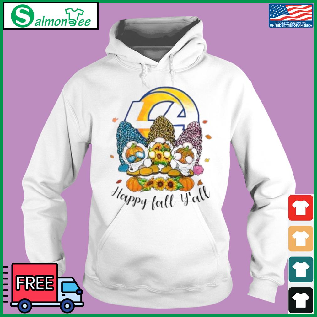 Gnomes Happy Fall Y'All Los Angeles Rams Shirt - Peanutstee