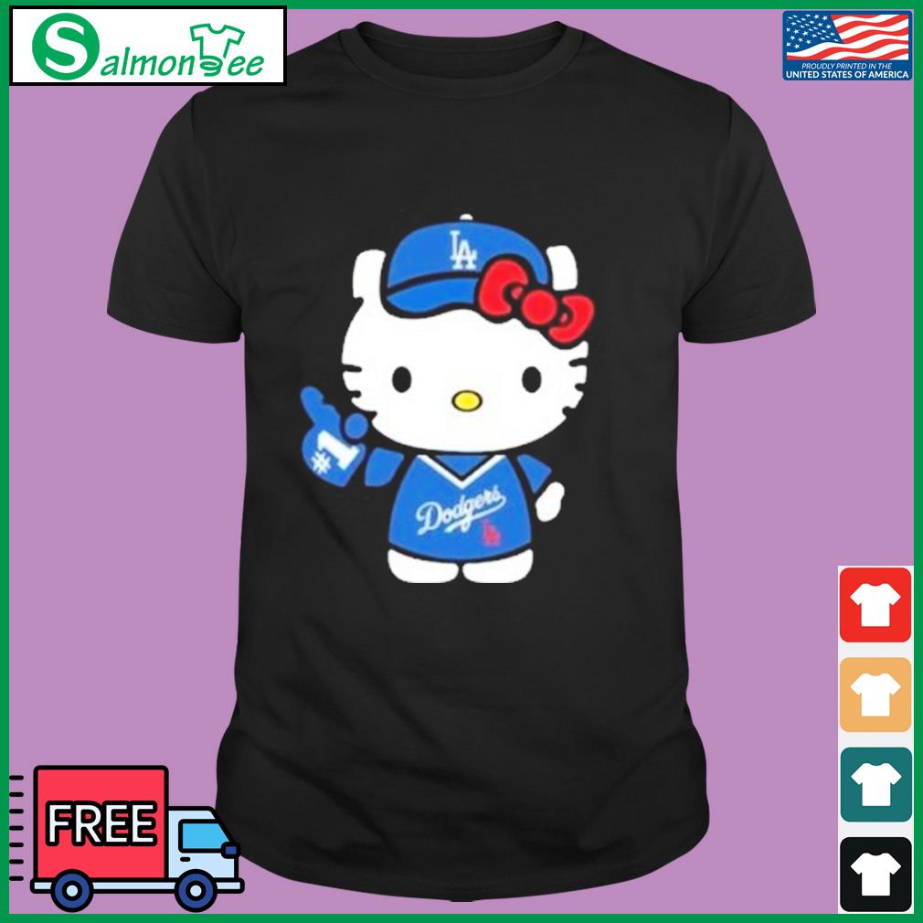 Official hello Kitty Dodgers Shirt, hoodie, long sleeve tee