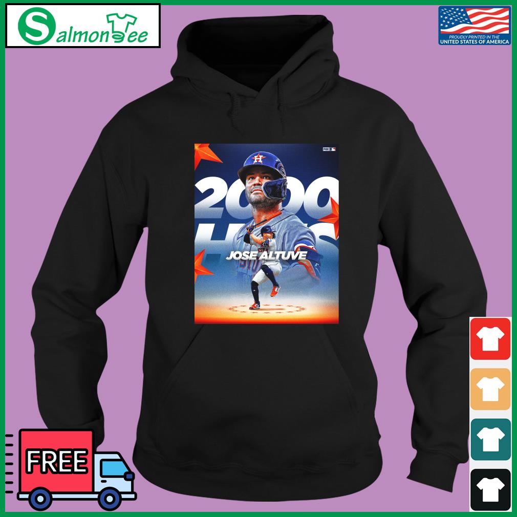 Official jose altuve 2000 hits houston T-shirt, hoodie, sweater, long  sleeve and tank top