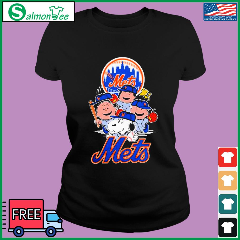 Charlie Brown And Snoopy Playing Baseball New York Mets Mlb 2023