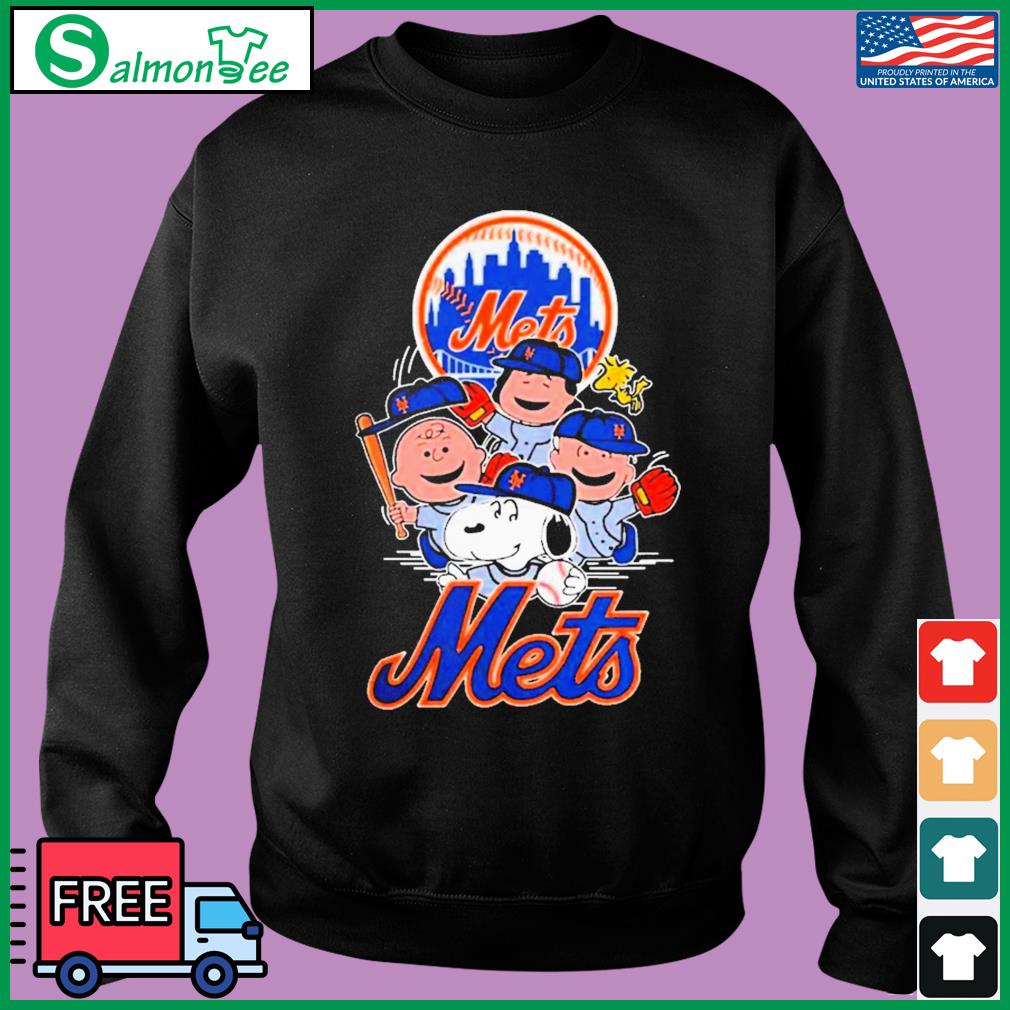 Peanuts Charlie Brown And Snoopy Playing Baseball New York Mets t-shirt,  hoodie, sweater, long sleeve and tank top