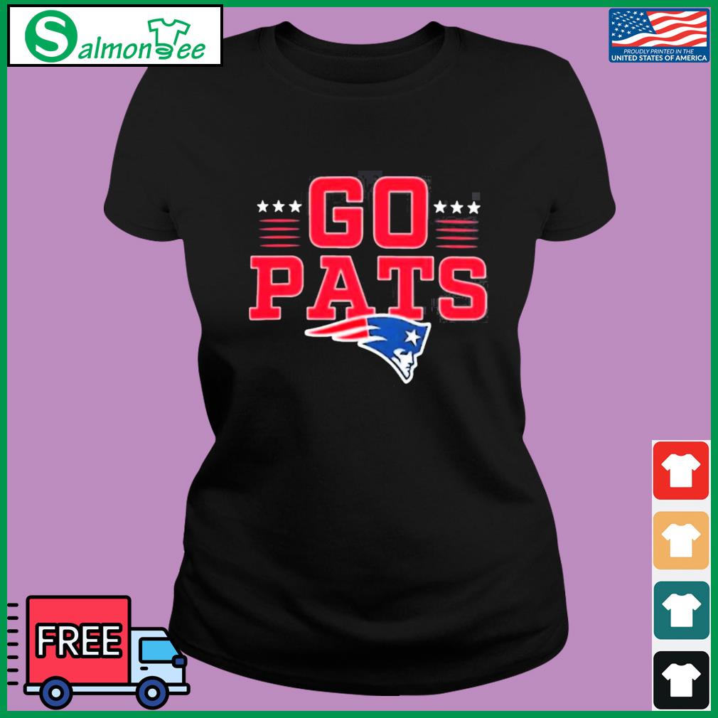 New England Patriots Go Pats Profile Big & Tall Two Sided Shirt