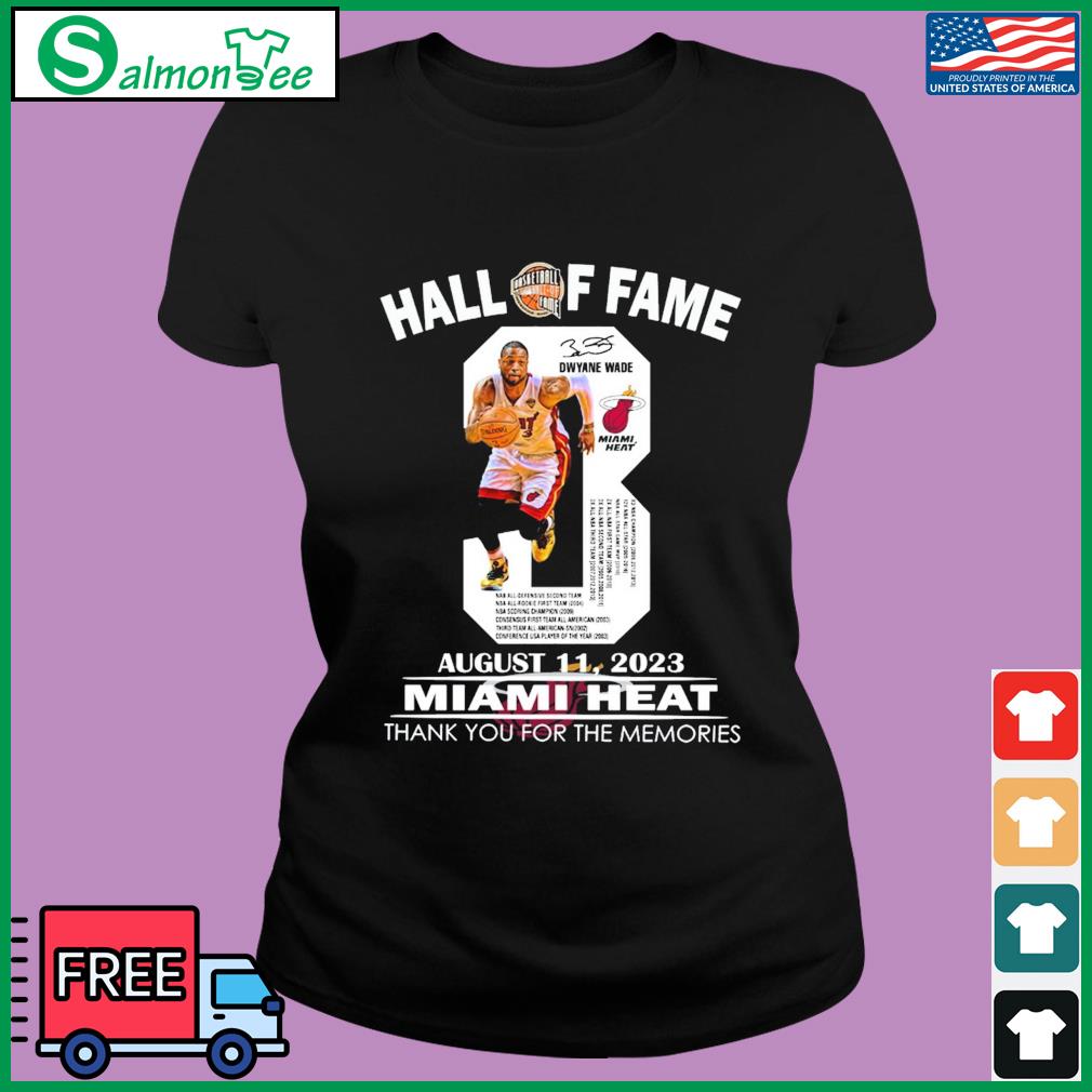 Miami Heat Dwyane Wade Thank You For The Memories T shirt