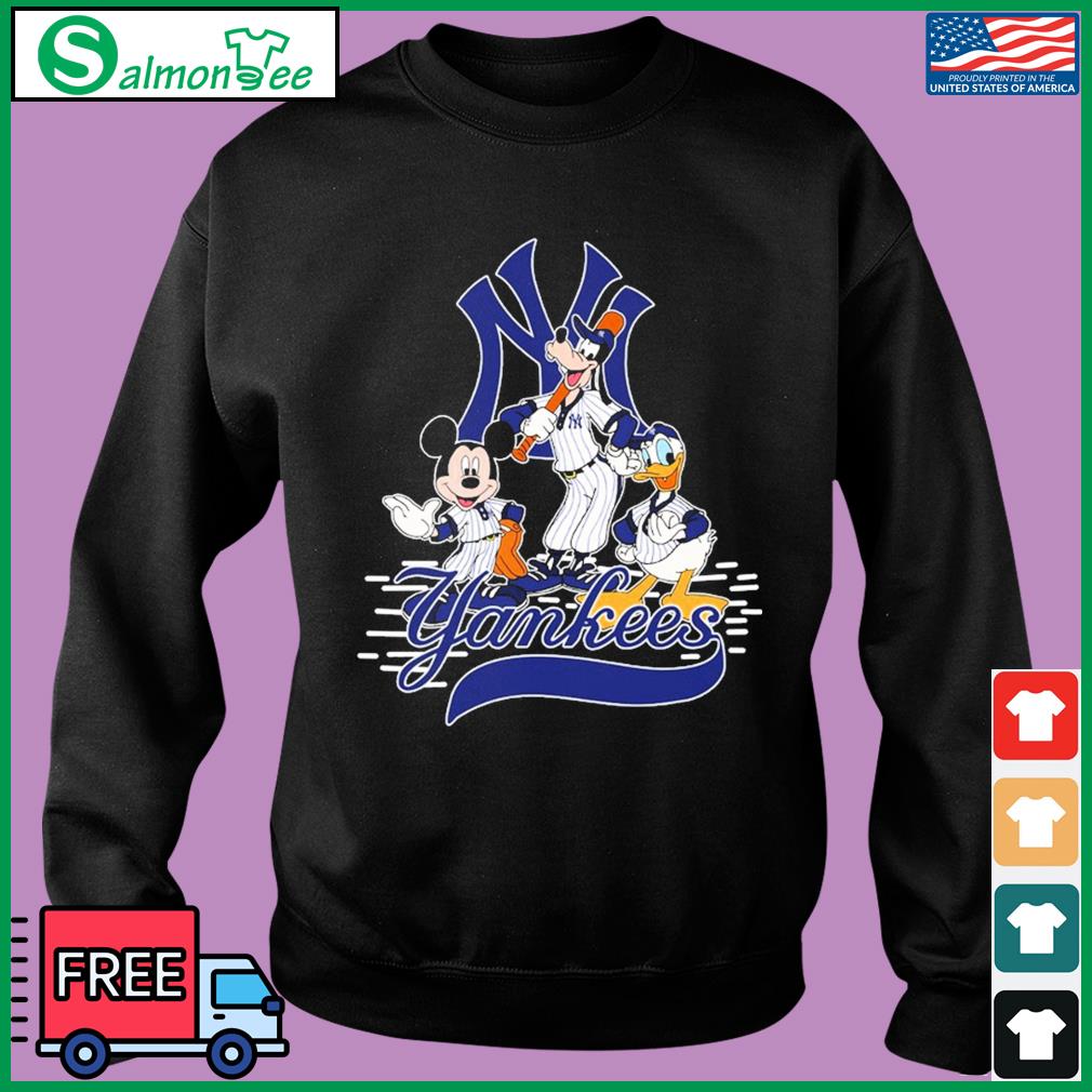 New York Yankees Mickey mouse Goofy Donald Duck Disney Character shirt,  hoodie, sweater, longsleeve t-shirt