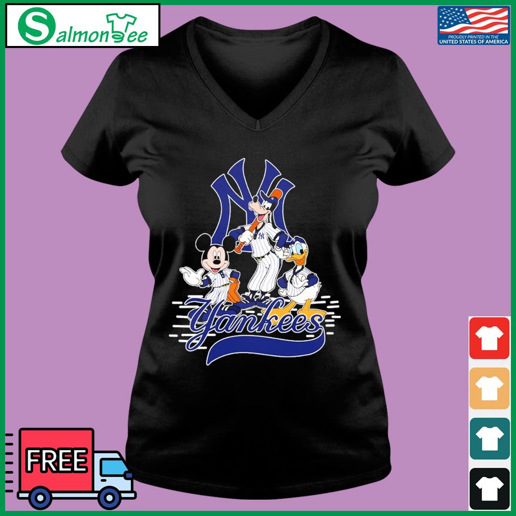 New York Yankees Mickey mouse Goofy Donald Duck t-shirt by To-Tee