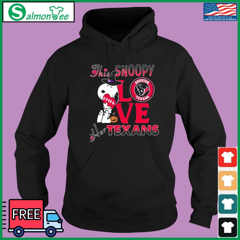 Official This Snoopy Love Her Houston Texans Halloween Shirt, hoodie,  sweater, long sleeve and tank top