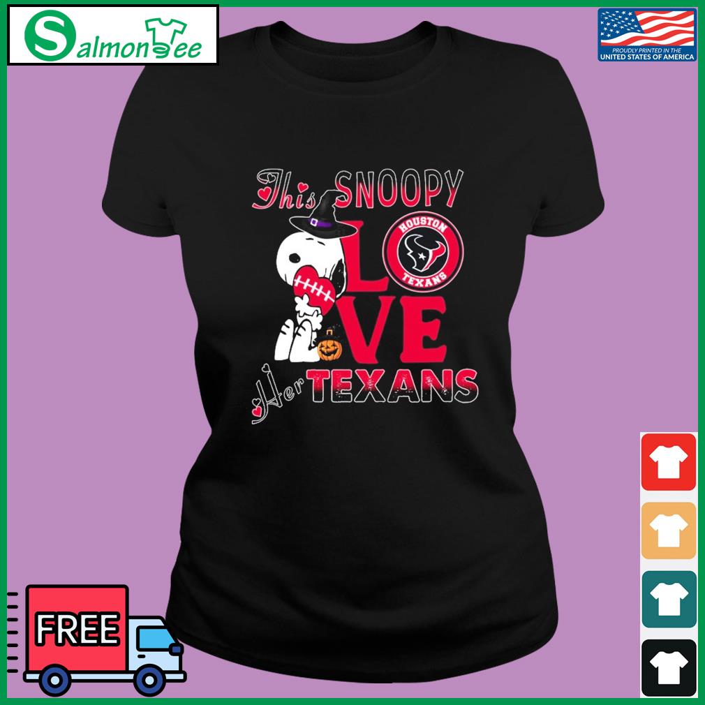 Official This Snoopy Love Her Houston Texans Halloween Shirt, hoodie,  sweater, long sleeve and tank top