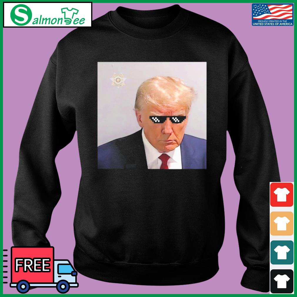 Official Trump Thug Life Mugshot Meme Shirt, hoodie, sweater, long ...