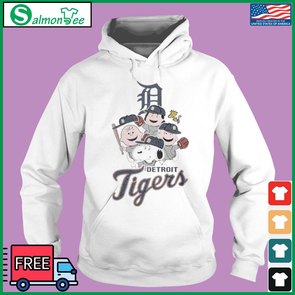 Peanuts MLB Detroit Tigers Snoopy and friends funny shirt, hoodie