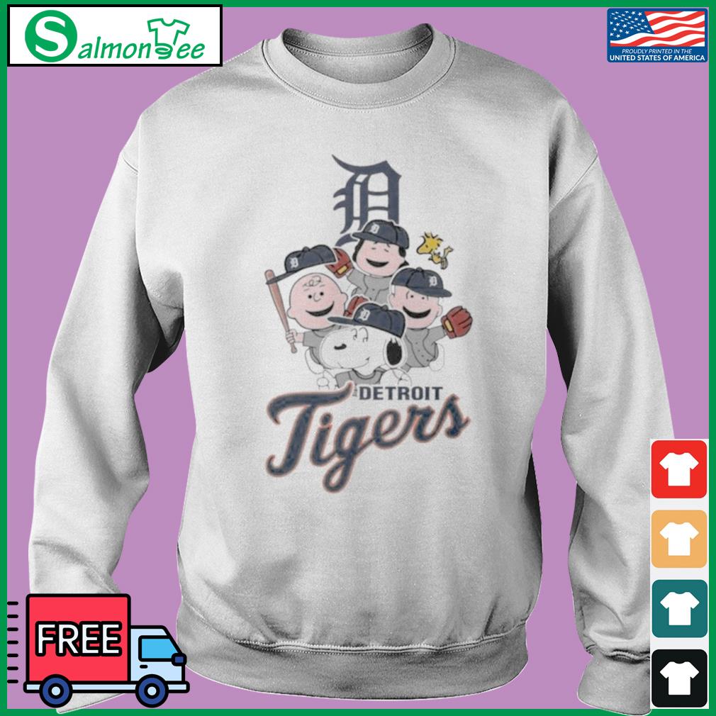 Peanuts MLB Detroit Tigers Snoopy And Friends 2023 T Shirt - Limotees