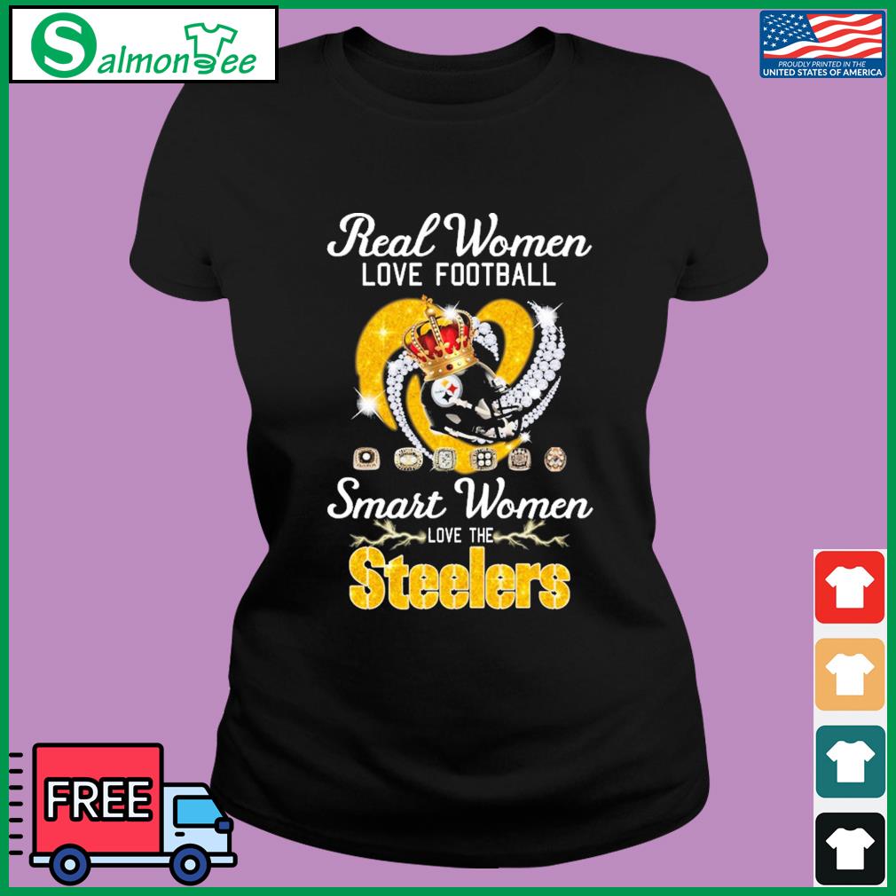 Real women love Football smart women love the Pittsburgh Steelers hearts  Shirt, hoodie, sweater, long sleeve and tank top