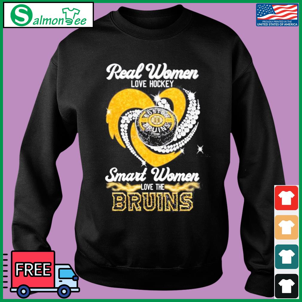 Official real Women Love Hockey Smart Women Love The Bruins Hot T-Shirt,  hoodie, sweater, long sleeve and tank top