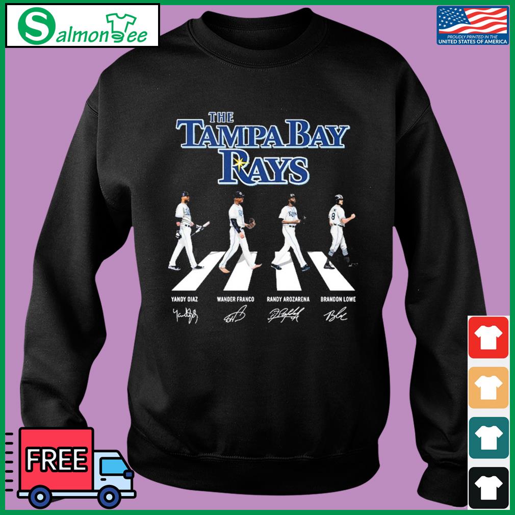 Official the Tampa Bay Rays Yandy Diaz Wander Franco Randy Arozarena  Brandon Lowe Abbey Road Signature Shirt, hoodie, sweater, long sleeve and  tank top