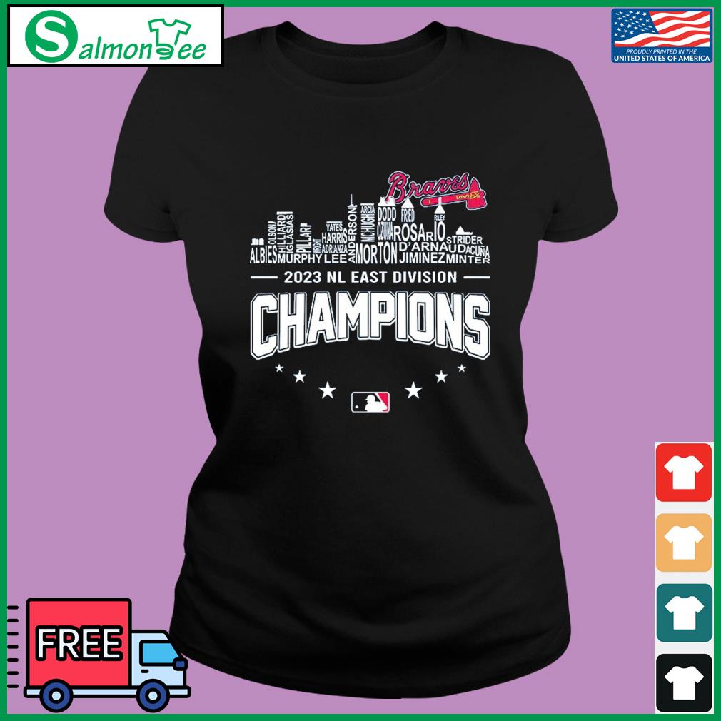 Atlanta Braves City Players Names 2023 NL Division Champions Shirt -  Limotees