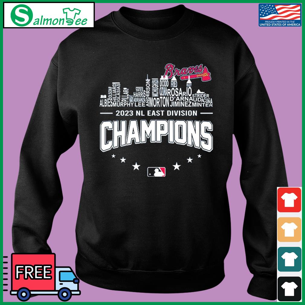 Atlanta Braves City Players Names 2023 NL Division Champions Shirt -  Limotees