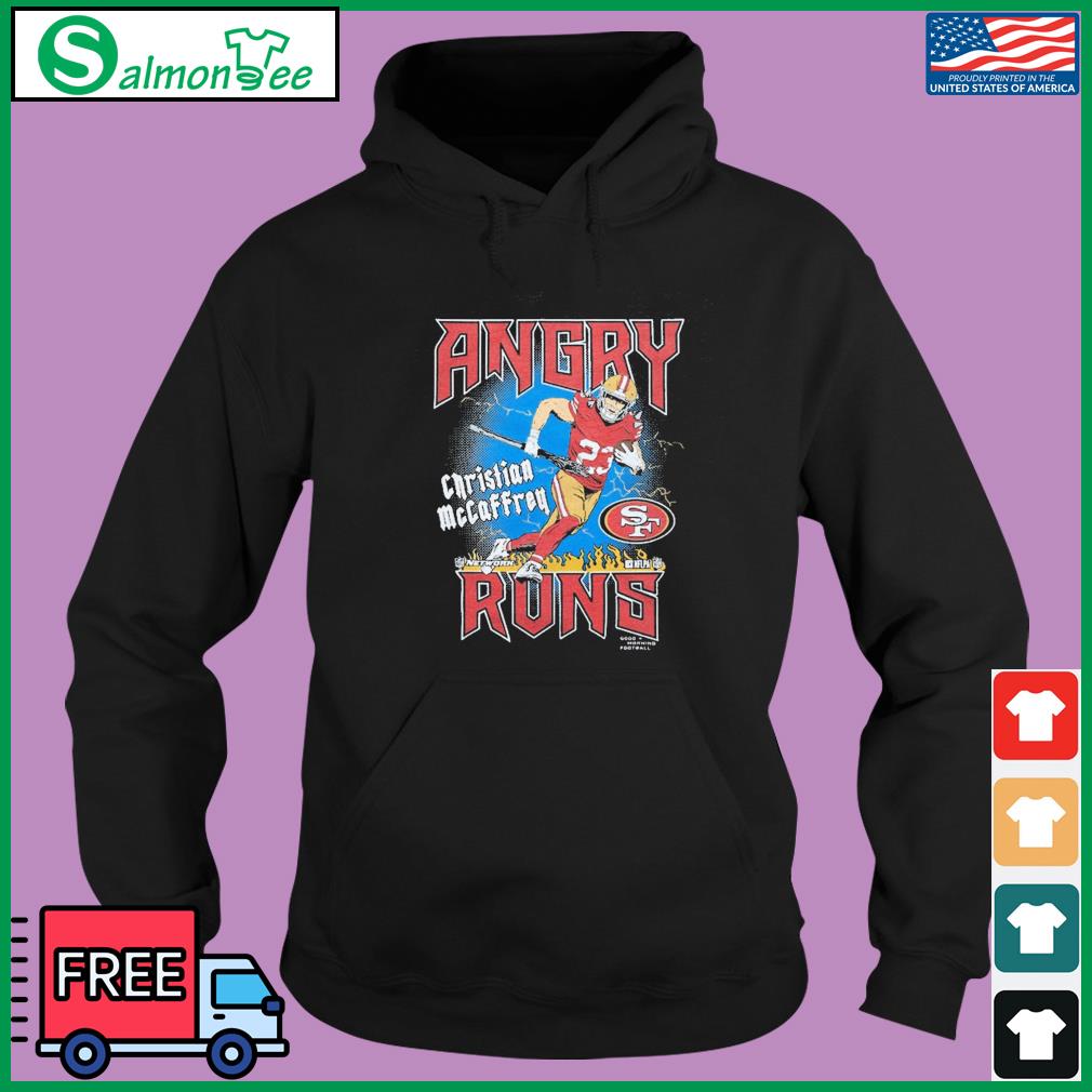 Angry Runs 49ers Christian Mccaffrey Shirt, hoodie, sweater and long sleeve