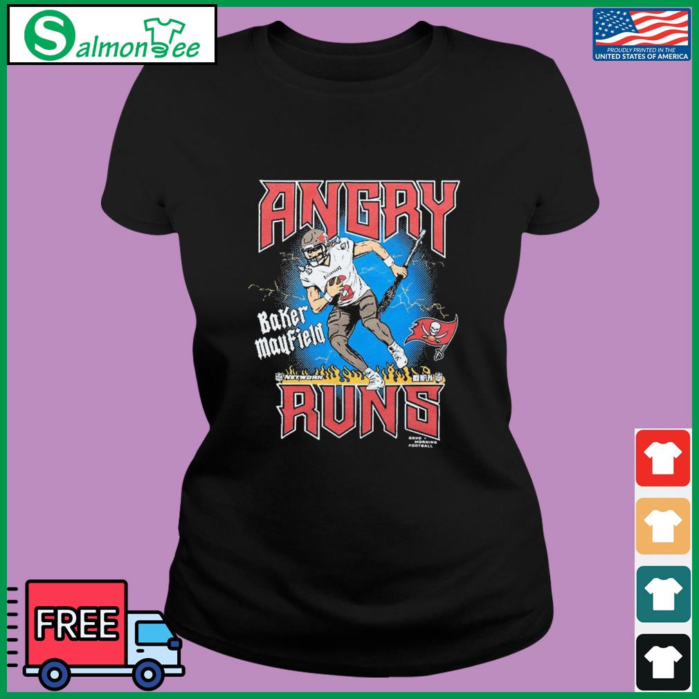 Official Angry Runs Buccaneers Baker Mayfield Shirt, hoodie, sweater, long  sleeve and tank top