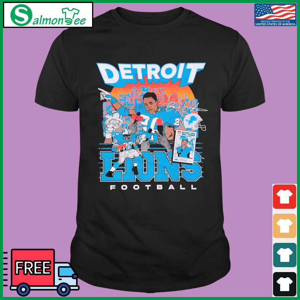 Barry Sanders Detroit Lions Vintage signature shirt - Limotees