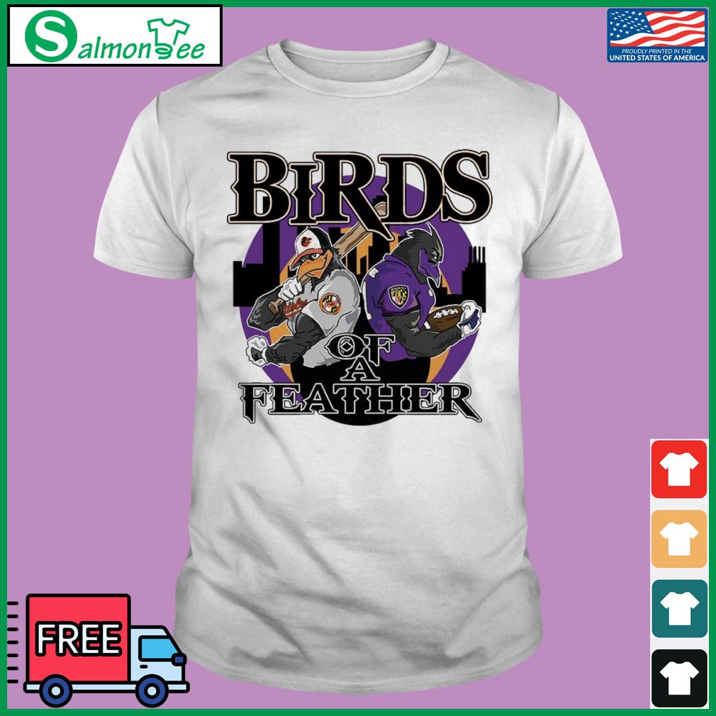 Top baltimore ravens and baltimore orioles bad birds of baltimore shirt,  hoodie, sweater, long sleeve and tank top