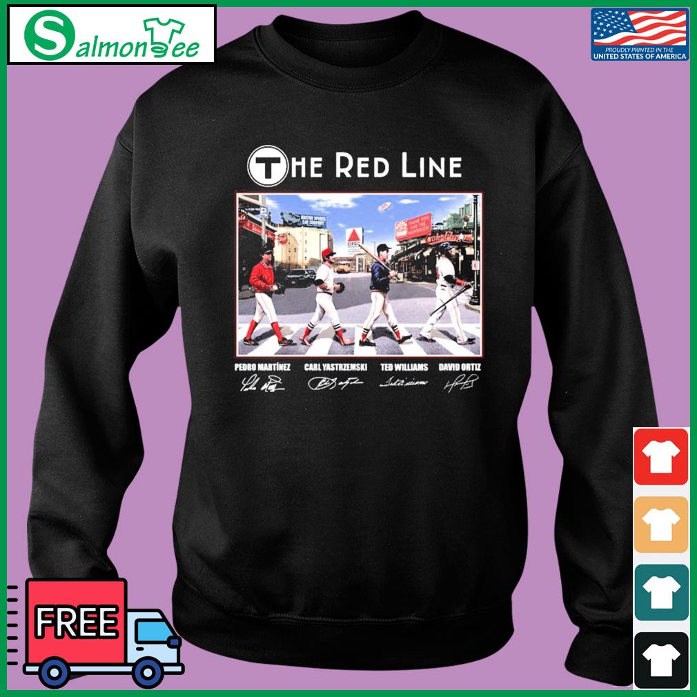 Boston Red Sox The Red Line Abbey Road Signatures Shirt, hoodie