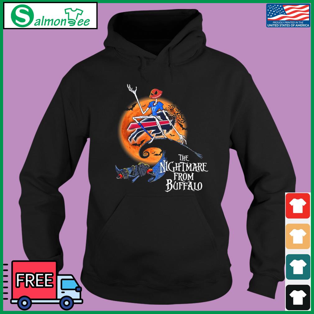 Buffalo Bills Jack Skellington The Night Before Happy Halloween Shirt,  hoodie, sweater, long sleeve and tank top