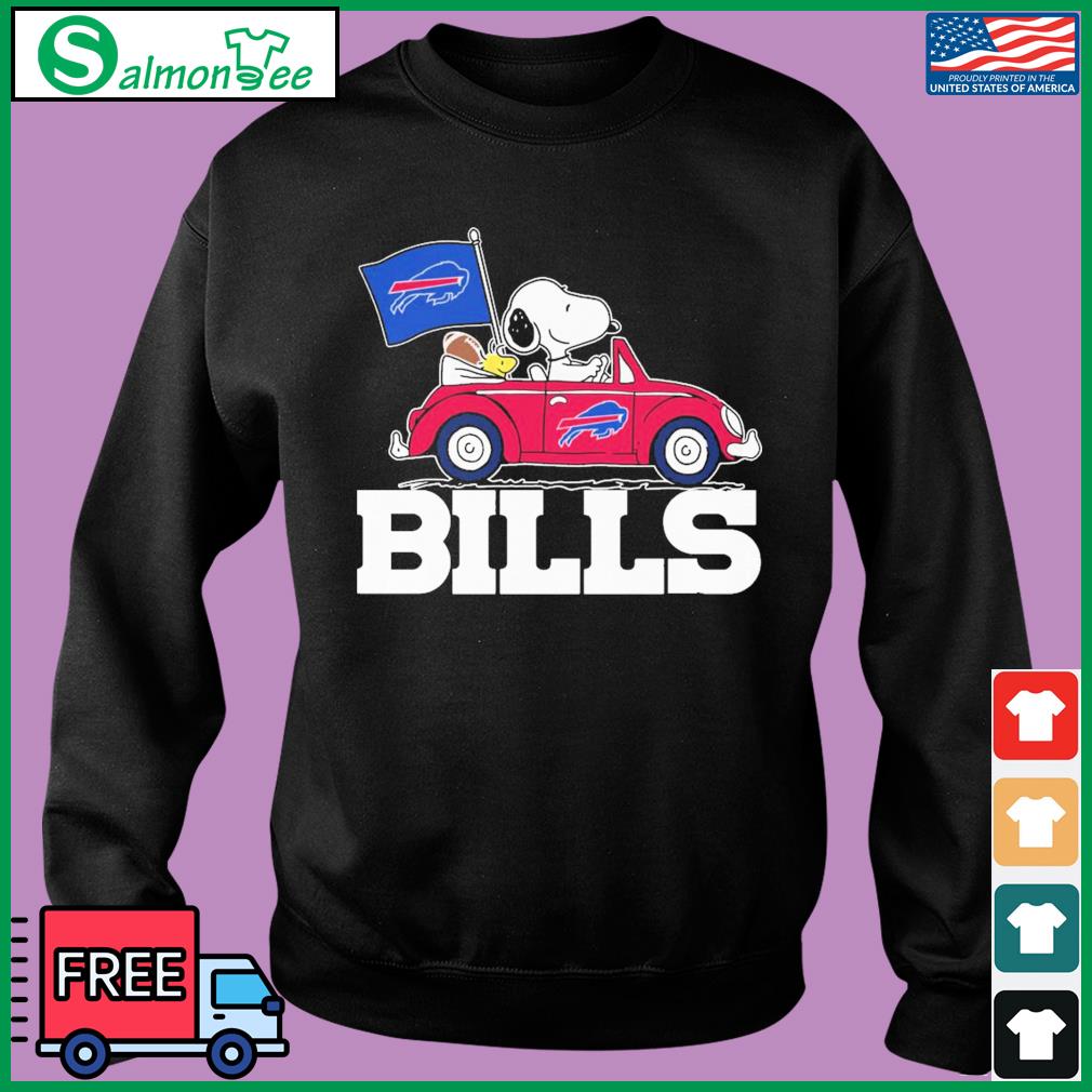 Buffalo Bills The Peanuts Snoopy And Woodstock On Car Shirt, hoodie,  sweater, long sleeve and tank top