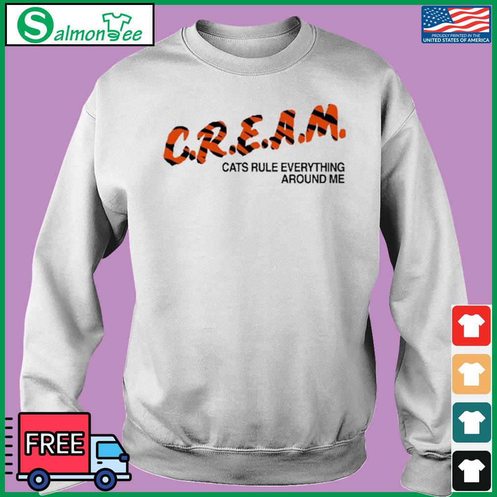 Cincinnati Bengals Cream Cats Rule Everything About Me Shirt, hoodie,  sweater, long sleeve and tank top