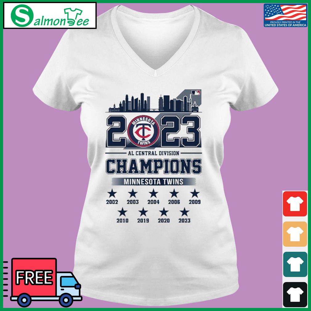 Skyline city 2023 AL Central Division Champions Minnesota Twins shirt -  Limotees