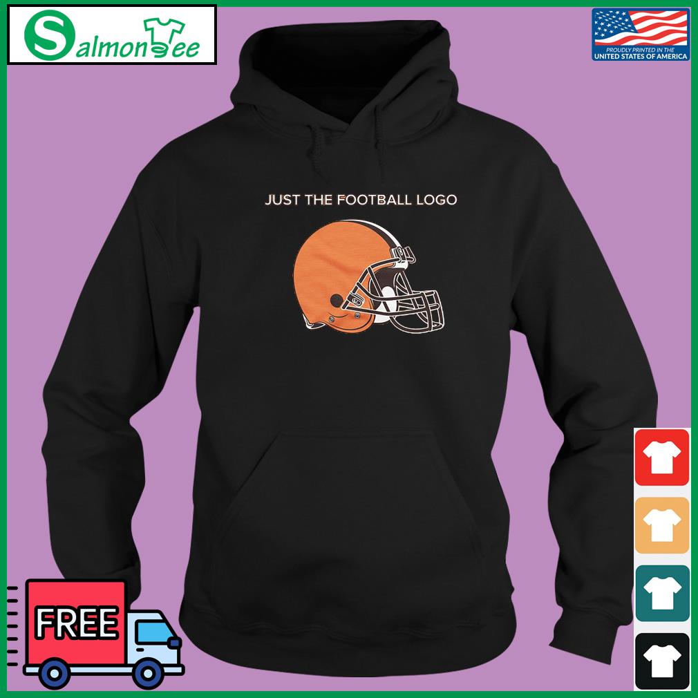 Homage Shop Cleveland Browns Just The Football Logo Long Sleeve