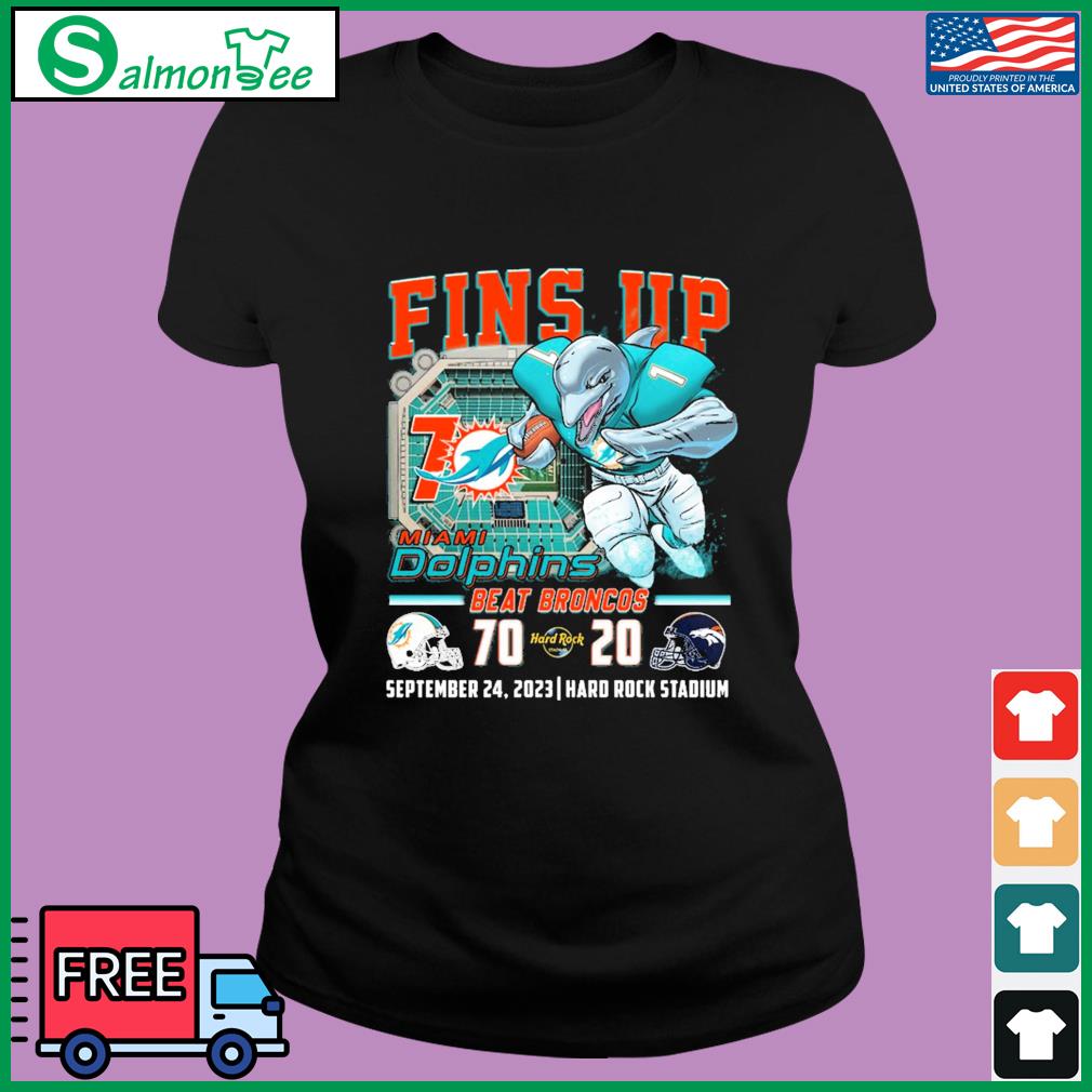 Miami Dolphins Fins Up Shirt - High-Quality Printed Brand