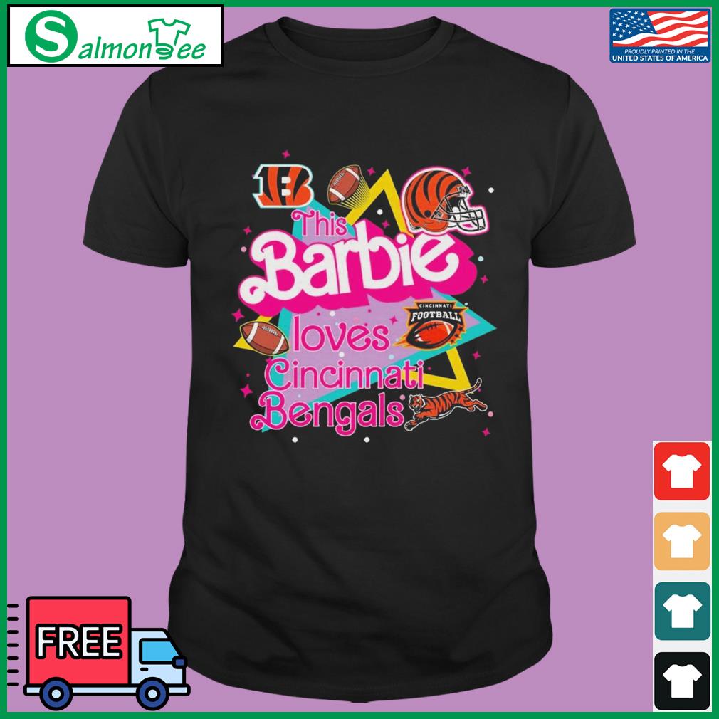 Funny the Barbie Loves NFL Cincinnati Bengals Shirt, hoodie, sweater, long  sleeve and tank top