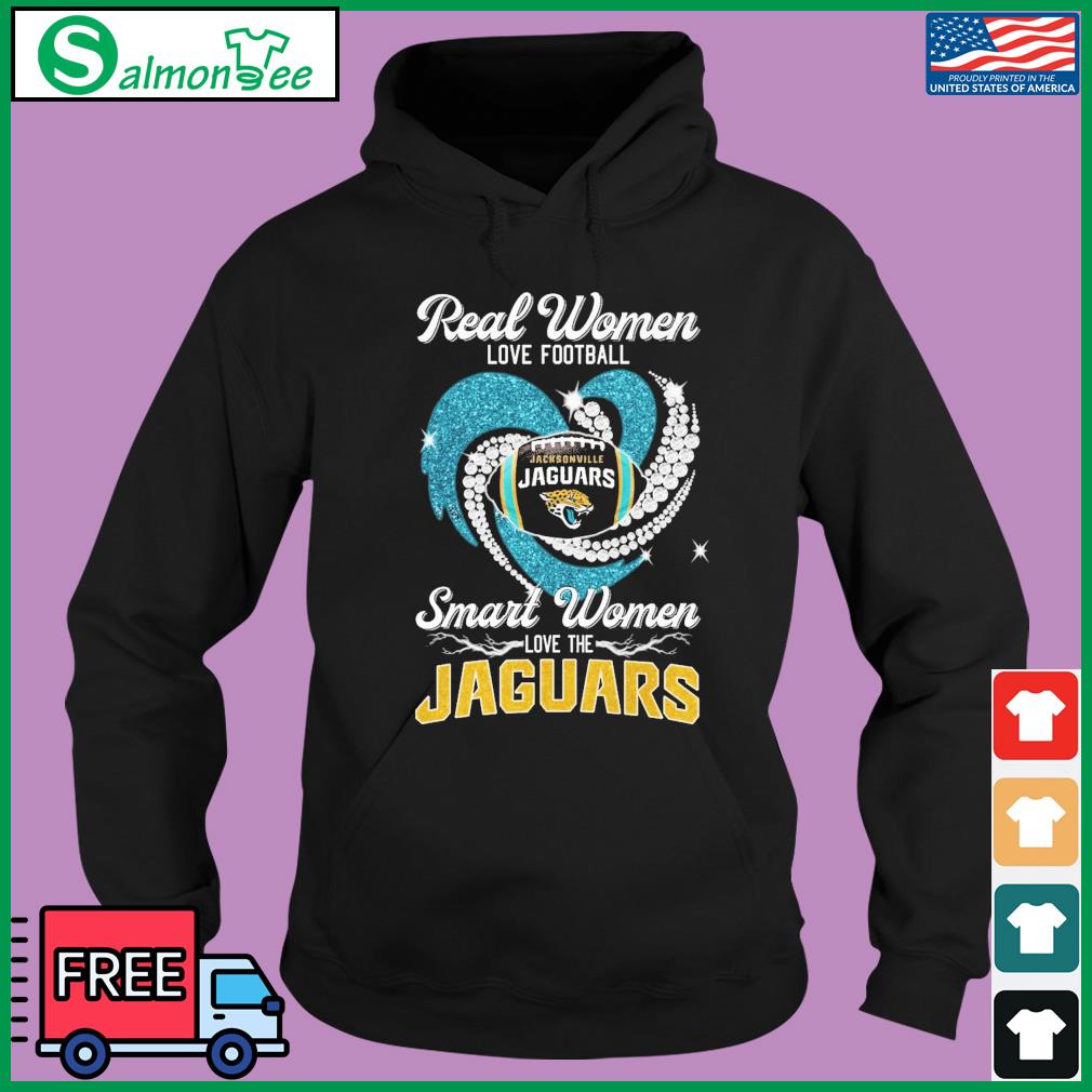 Real Women Love Football Smart Women Love Jacksonville Jaguars Diamond  Heart 2023 T-Shirt, hoodie, sweater, long sleeve and tank top